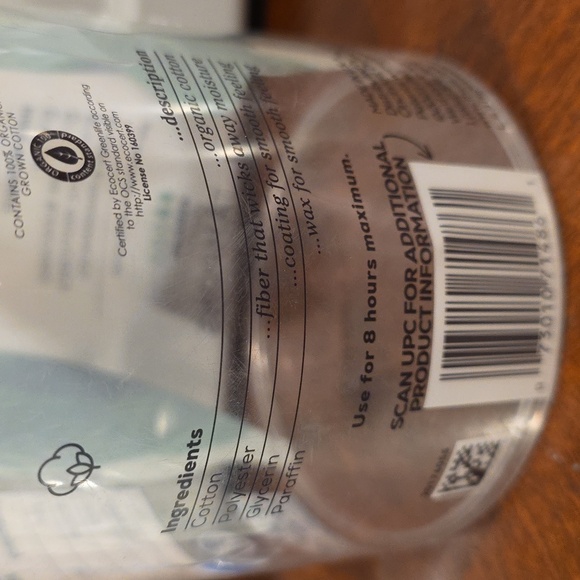 (J33) L. Organic Cotton Tampons 43ct Regular - Picture 6 of 6